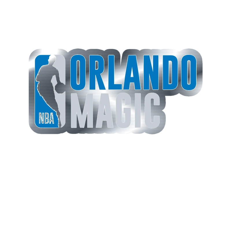 Orlando Magic - Image 2 - Silver Chrome Vinyl Sticker - Custom Size