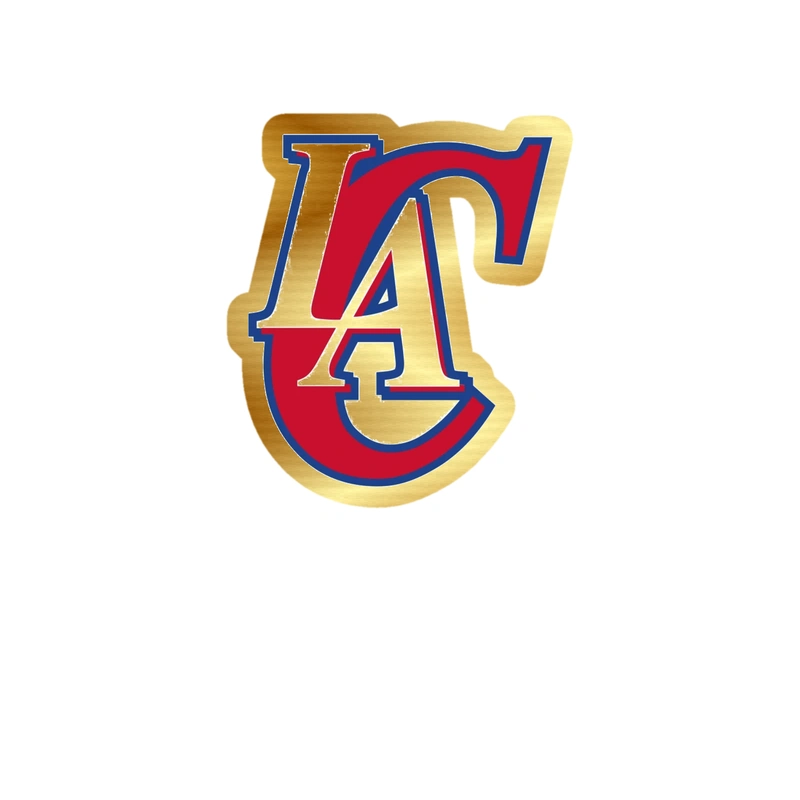 Los Angeles Clippers - Image 2 - Gold Chrome Vinyl Sticker - Custom Size