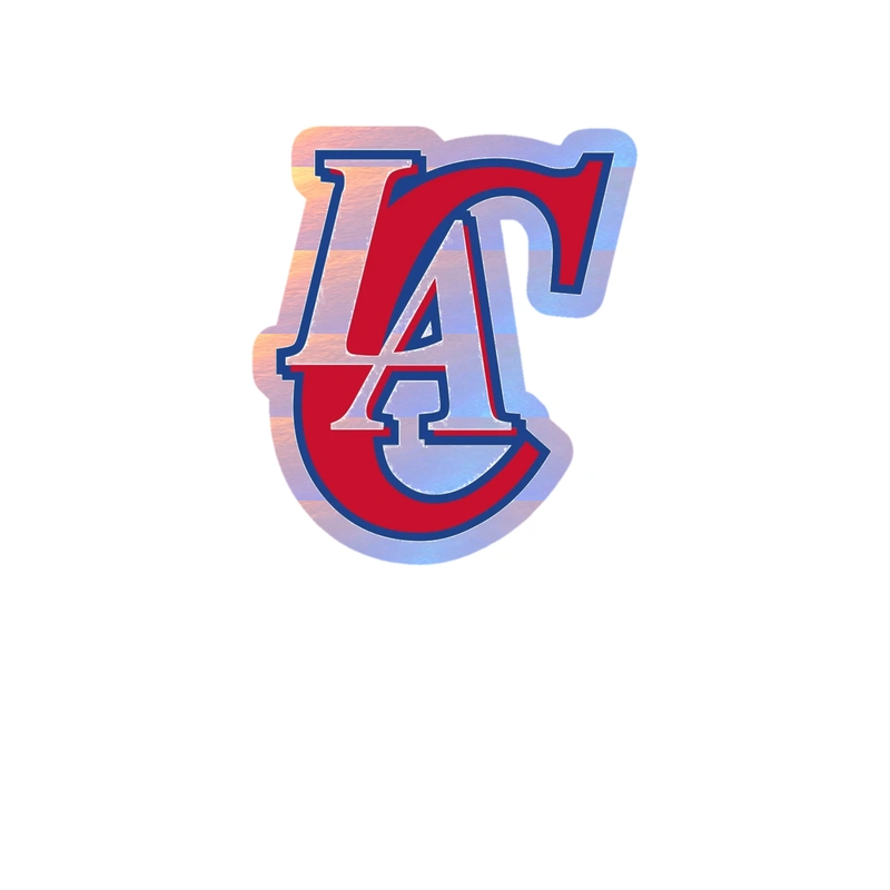 Los Angeles Clippers - Image 2 - Holographic Vinyl Sticker - Custom Size