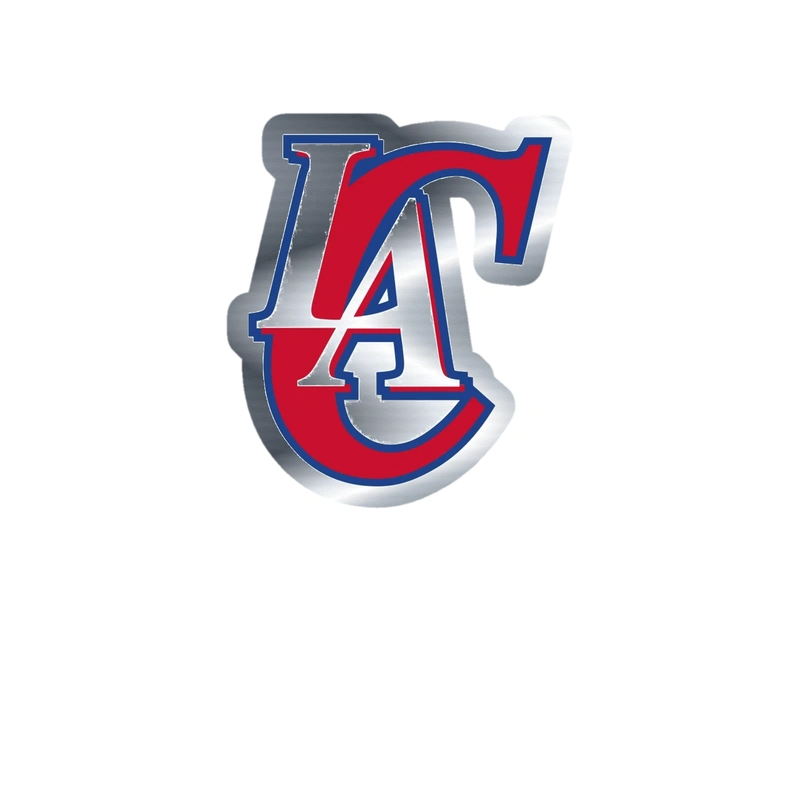 Los Angeles Clippers - Image 2 - Silver Chrome Vinyl Sticker - Custom Size