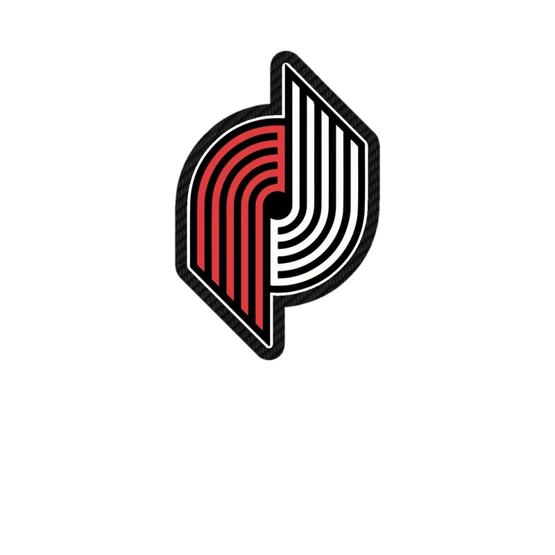 Portland Trail Blazers - Image 7 - Carbon Fiber Vinyl Sticker - Custom Size