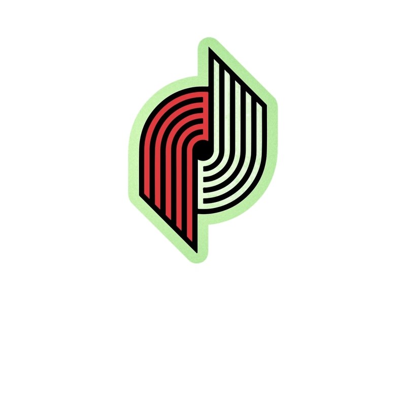 Portland Trail Blazers - Image 7 - Glow in the Dark Vinyl Sticker - Custom Size