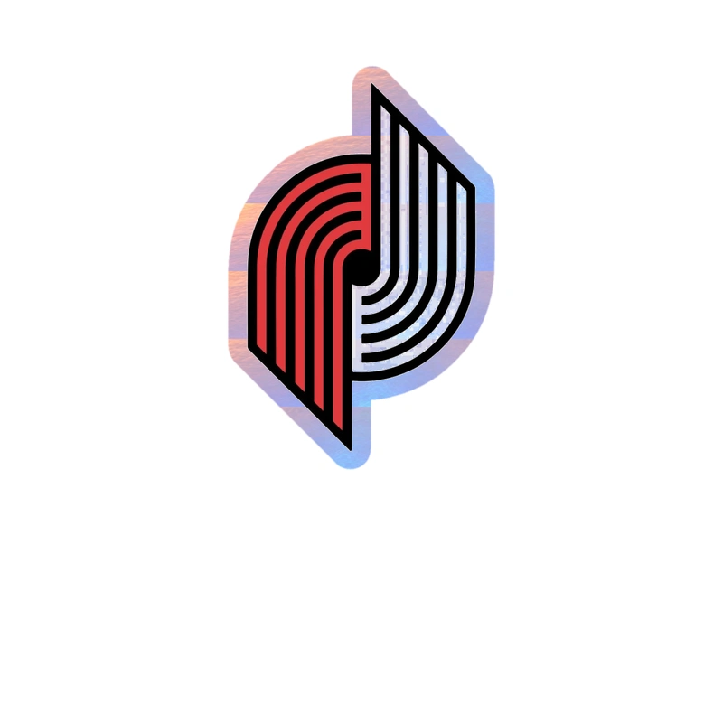 Portland Trail Blazers - Image 7 - Holographic Vinyl Sticker - Custom Size