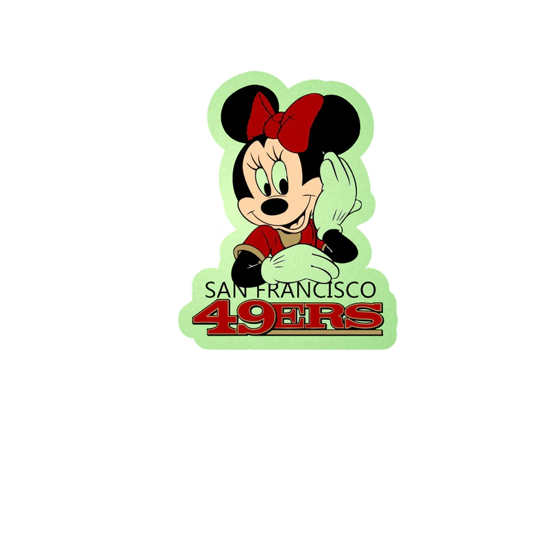San Francisco 49ers - Image 3 - Glow in the Dark Vinyl Sticker - Custom Size