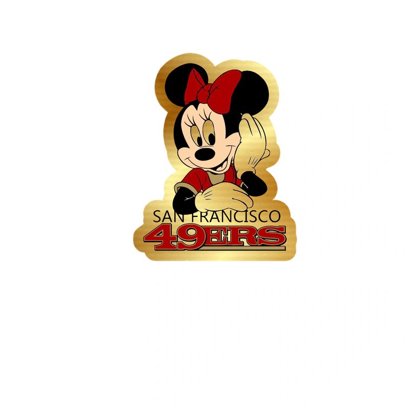 San Francisco 49ers - Image 3 - Gold Chrome Vinyl Sticker - Custom Size
