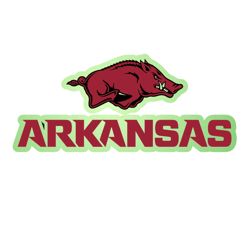 Arkansas Razorbacks - Image 13 - Glow in the Dark Vinyl Decal - Custom Size