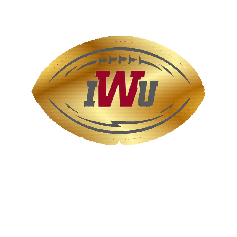 Indiana Wesleyan - Image 2 - Gold Chrome Vinyl Decal - Custom Size