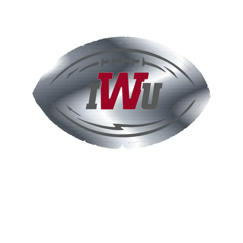 Indiana Wesleyan - Image 2 - Silver Chrome Vinyl Decal - Custom Size