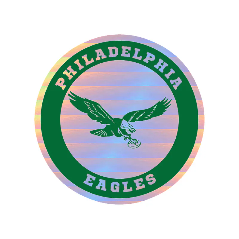 Philadelphia Eagles - Image 11 - Holographic Vinyl Sticker - Custom Size