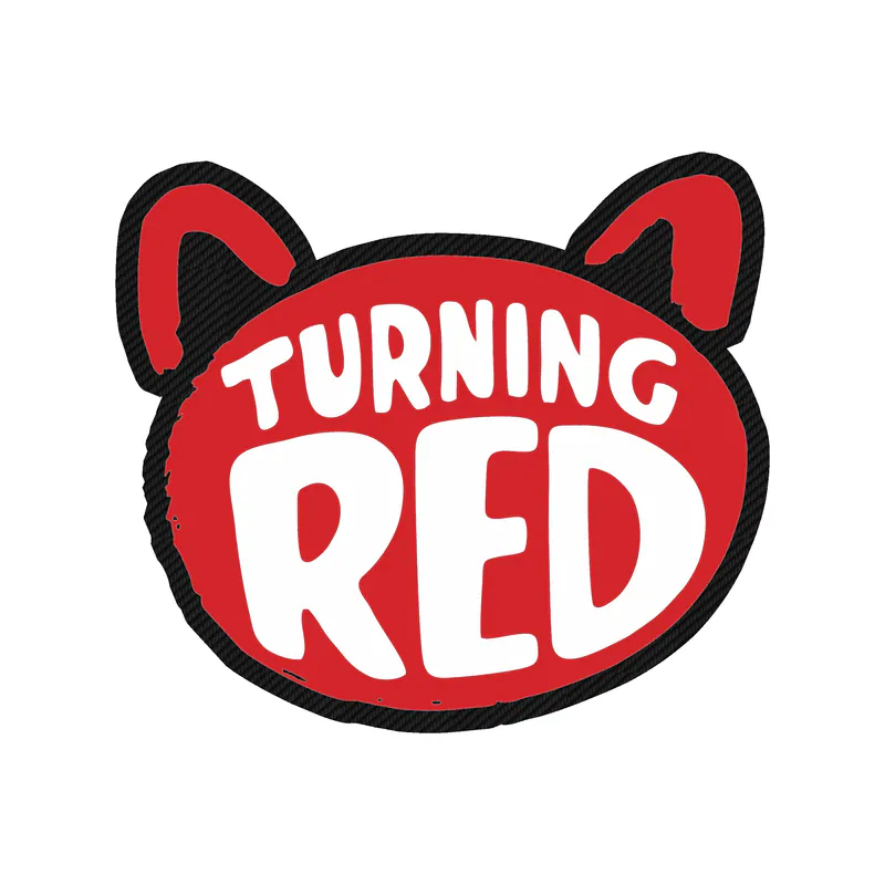 Turning Red Carbon Fiber Vinyl Decal