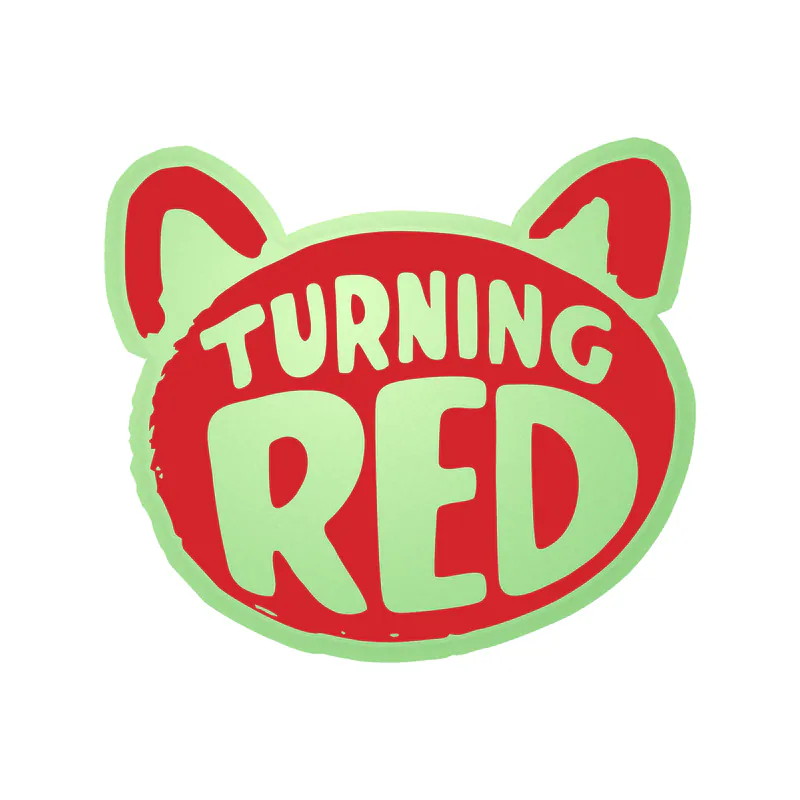 Turning Red Glow in the Dark Vinyl Decal