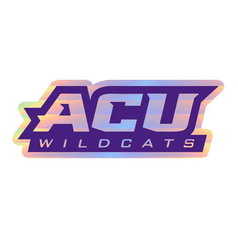 Abeline Christian Wildcats - Image 2 - Holographic Vinyl Decal - Custom Size