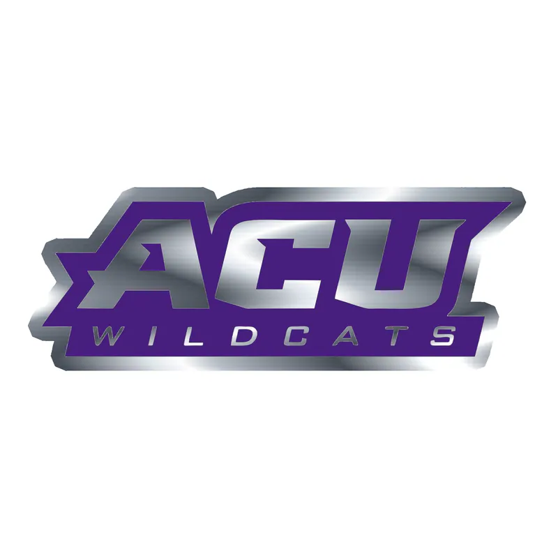 Abeline Christian Wildcats - Image 2 - Silver Chrome Vinyl Decal - Custom Size