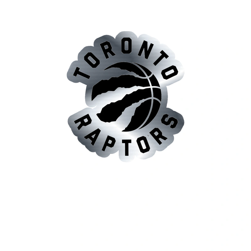 Toronto Raptors - Image 8 - Silver Chrome Vinyl Sticker - Custom Size