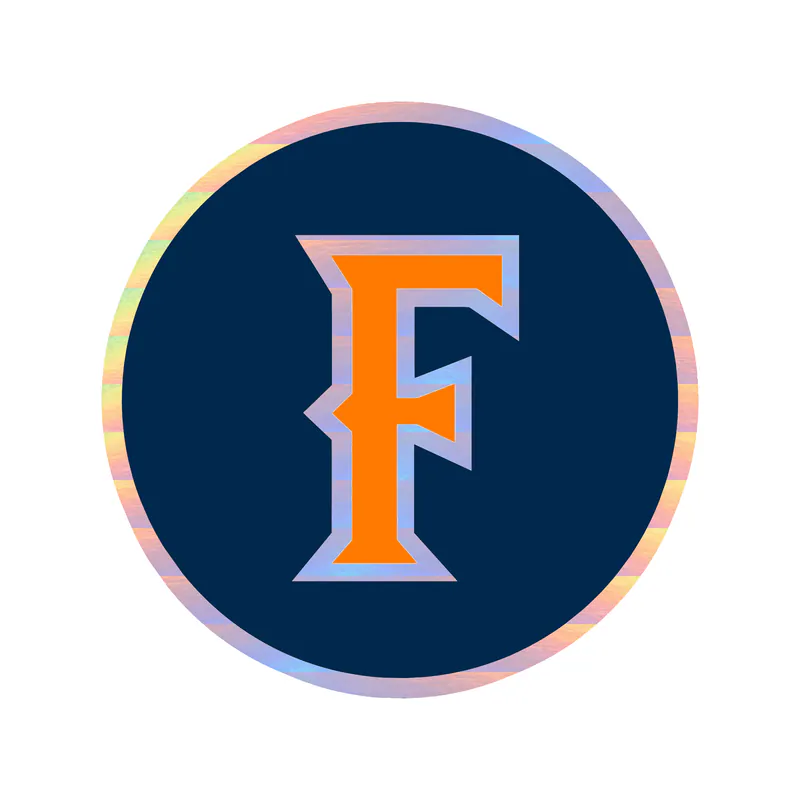 Cal State Fullerton Titans Holographic Vinyl Decal - Custom Size