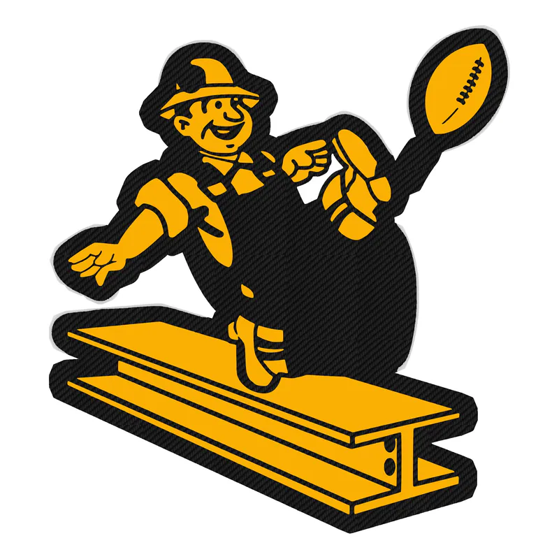 Pittsburgh Steelers - Image 2 - Carbon Fiber Vinyl Sticker - Custom Size