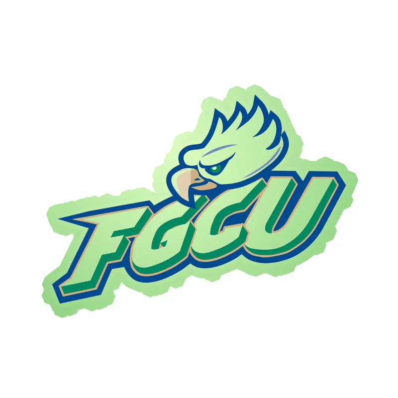 Florida Gulf Coast Eagles - Glow in the Dark Vinyl Decal - Custom Size