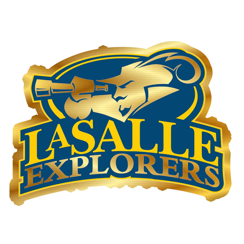La Salle Explorers - Gold Chrome Vinyl Decal - Custom Size