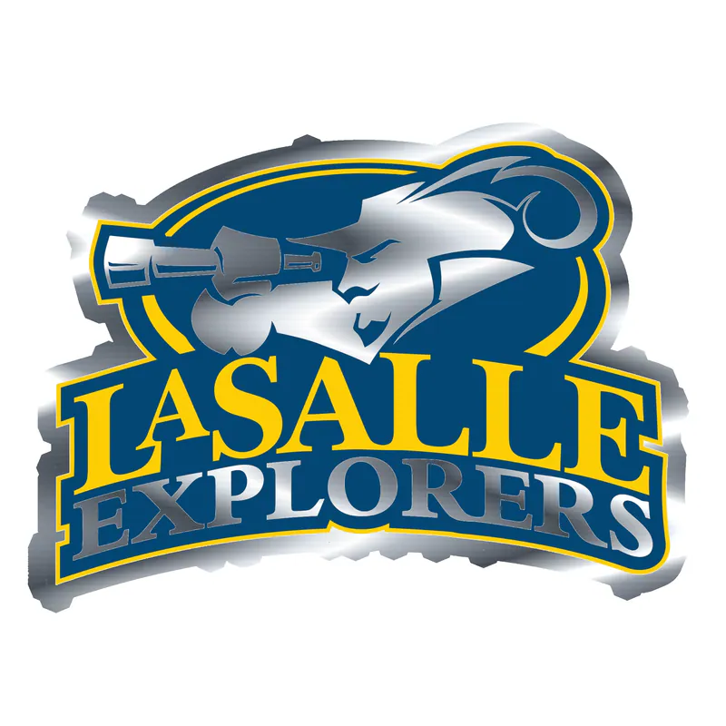 La Salle Explorers - Silver Chrome Vinyl Decal - Custom Size