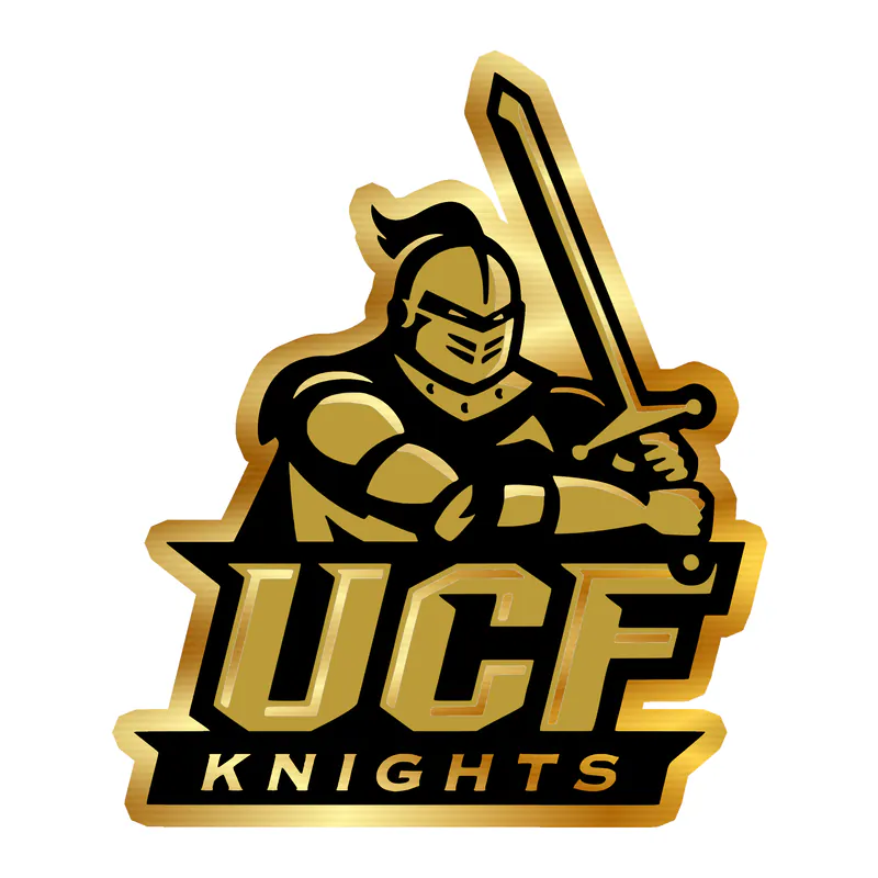 University of Central Florida Knights Gold Chrome Vinyl Decal - Custom Size
