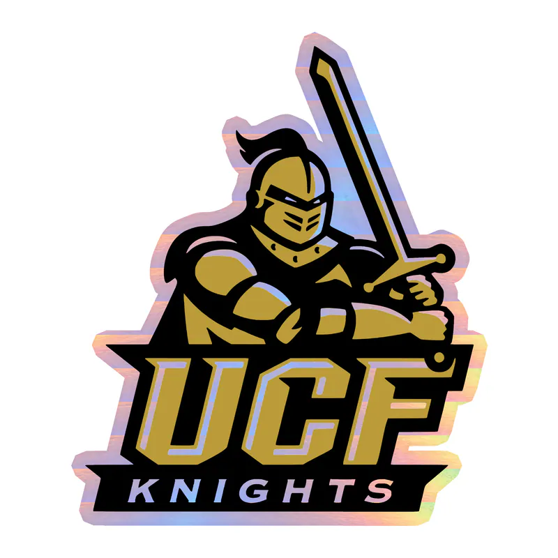University of Central Florida Knights Holographic Vinyl Decal - Custom Size