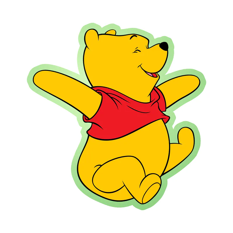 Winnie The Pooh - Glow in the Dark Vinyl Sticker - Custom Size