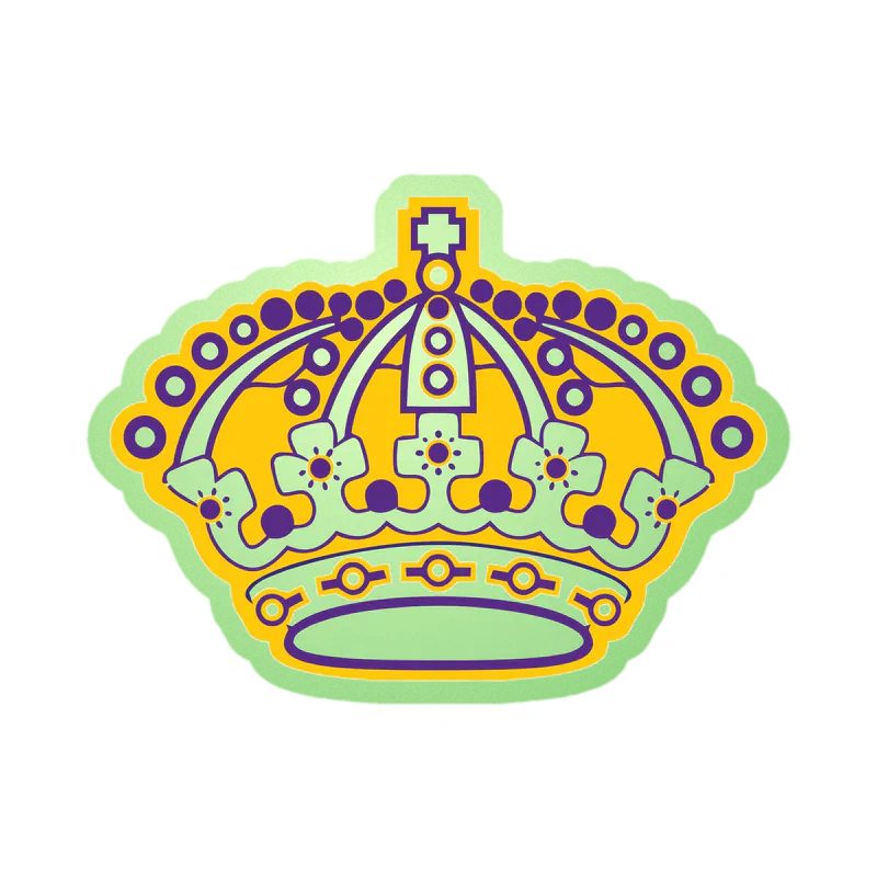 Los Angeles Kings - Crown - Glow in the Dark Vinyl Sticker - Custom Size