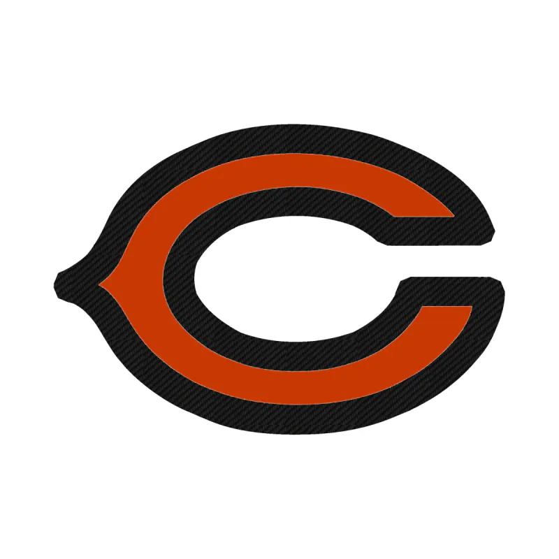 Chicago Bears - Bear Head - Image 16 - Carbon Fiber Vinyl Sticker - Custom Size