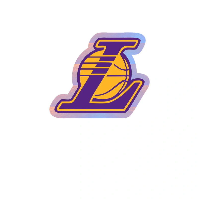 Los Angeles Lakers - Image 13 - Holographic Vinyl Sticker - Custom Size