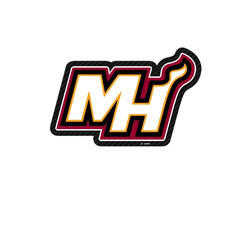Miami Heat - Image 6 - Carbon Fiber Vinyl Sticker - Custom Size