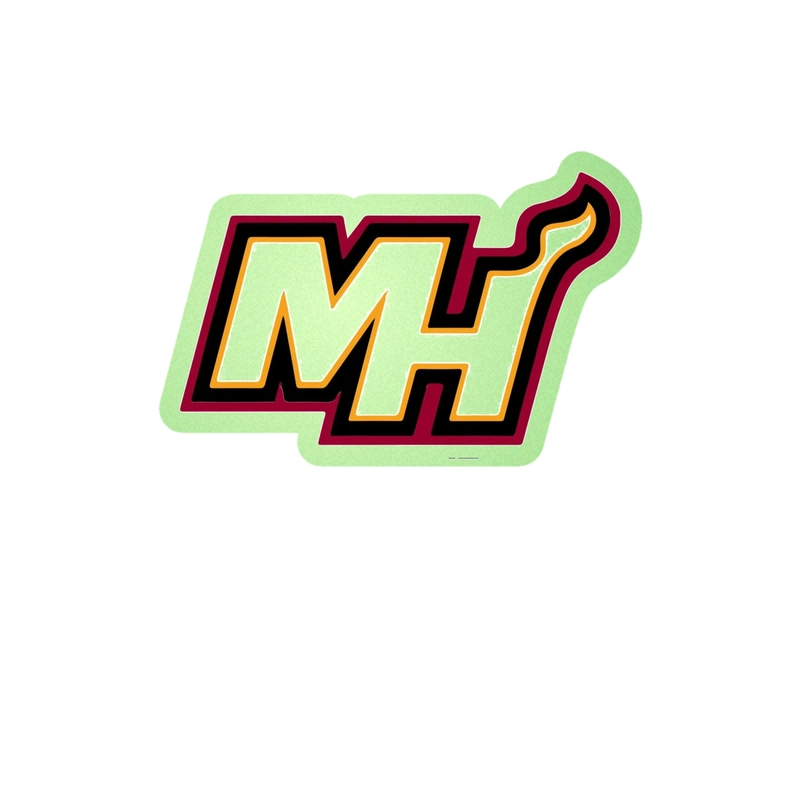 Miami Heat - Image 6 - Glow in the Dark Vinyl Sticker - Custom Size