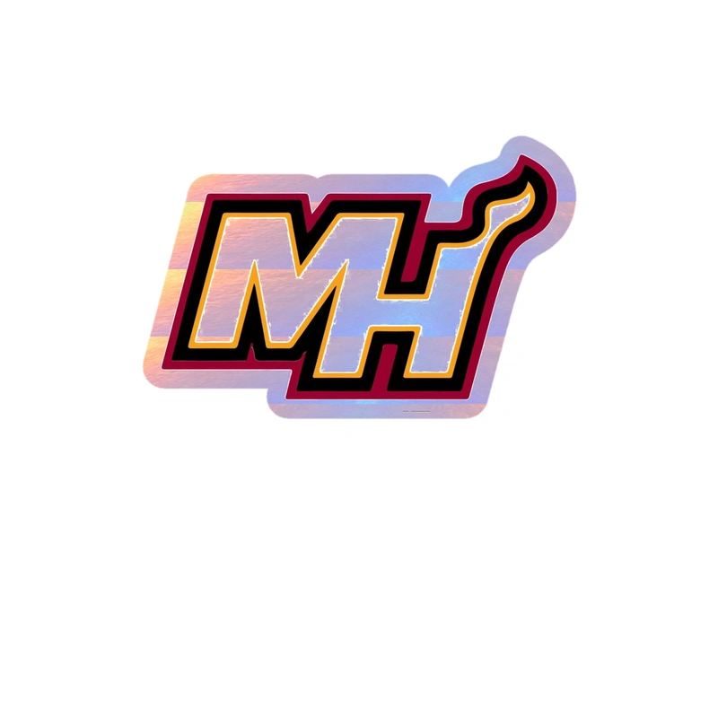 Miami Heat - Image 6 - Holographic Vinyl Sticker - Custom Size