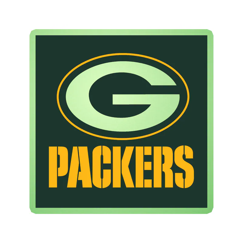 Green Bay Packers - Image 3 - Glow in the Dark Vinyl Sticker - Custom Size