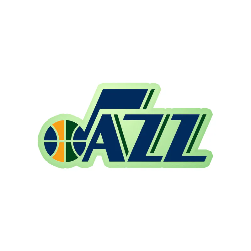 Utah Jazz - Jazz - Glow in the Dark Vinyl Sticker - Custom Size