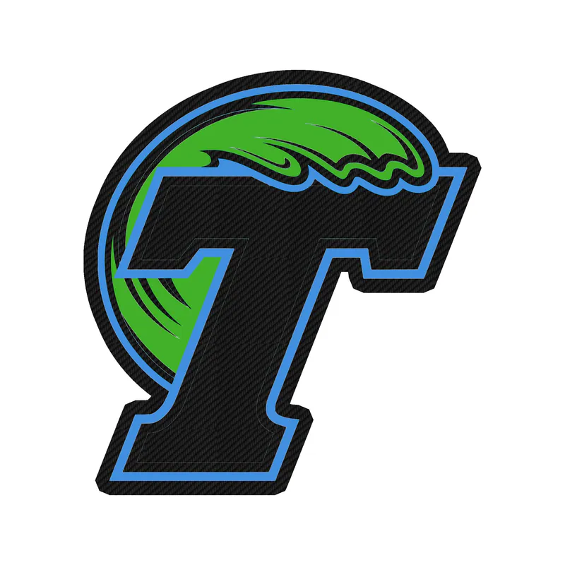 Tulane Carbon Fiber Vinyl Decal - Custom Size