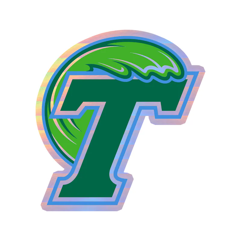 Tulane Holographic Vinyl Decal - Custom Size