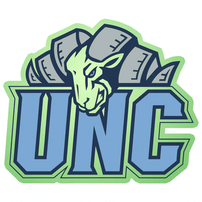 UNC Ram Head Glow in the Dark Vinyl Decal - Custom Size