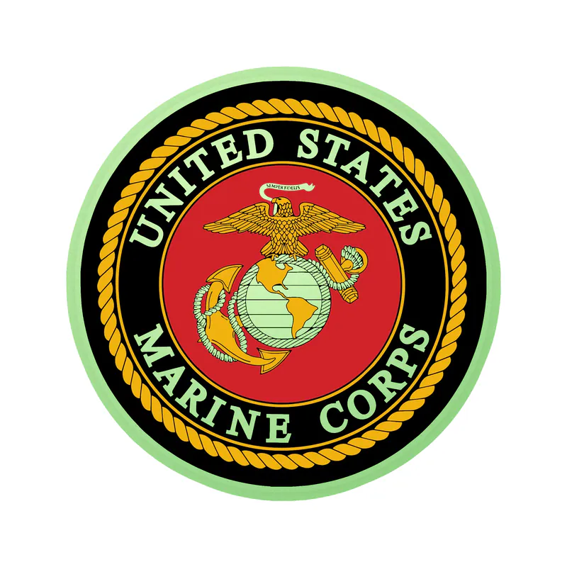 Marine Corp Seal Glow in the Dark Vinyl Decal
