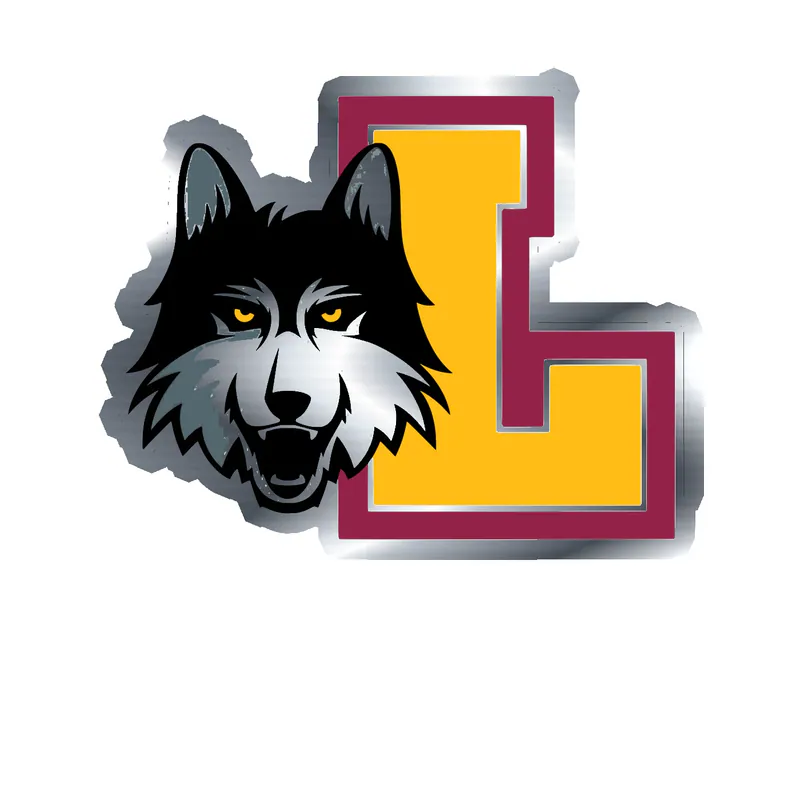 Loyola Ramblers Silver Chrome Vinyl Decal - Custom Size