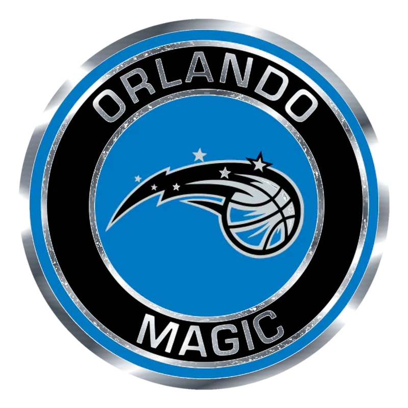 Orlando Magic - Image 3 - Silver Chrome Vinyl Sticker - Custom Size