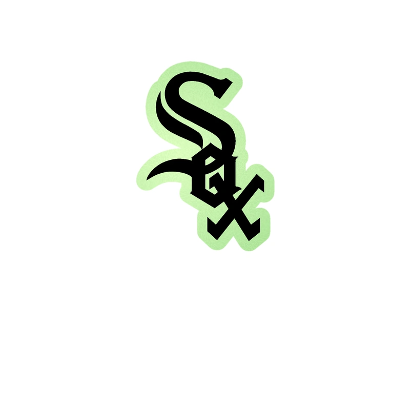 Chicago White Sox - Glow in the Dark Vinyl Sticker - Custom Size