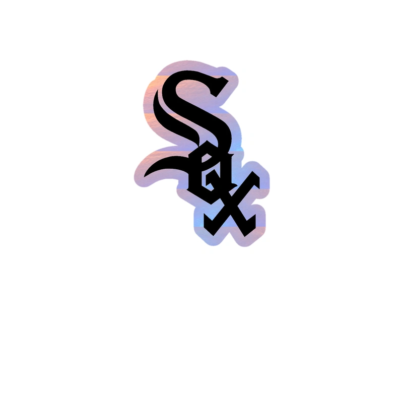 Chicago White Sox - Holographic Vinyl Sticker - Custom Size