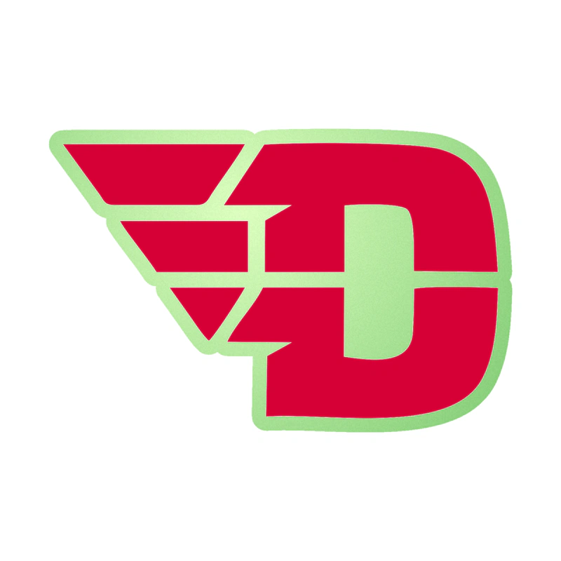 Dayton Flyers - Glow in the Dark Vinyl Decal - Custom Size