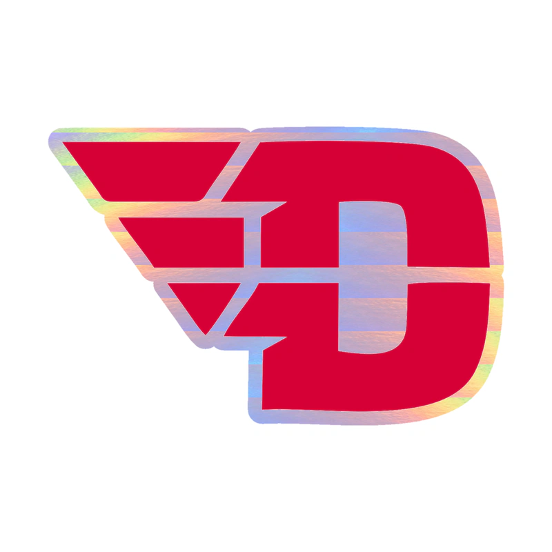 Dayton Flyers - Holographic Vinyl Decal - Custom Size