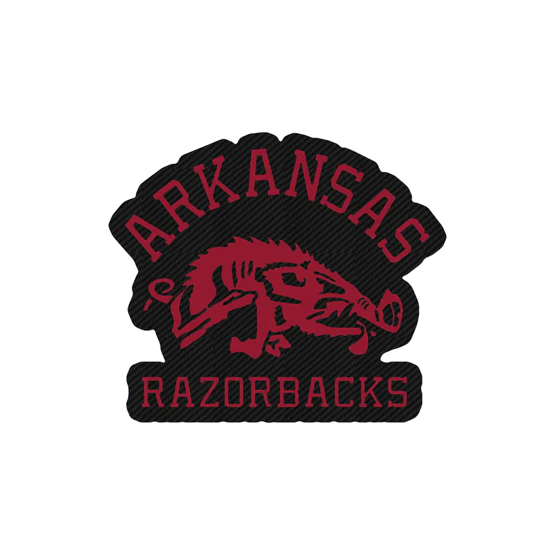 Arkansas Razorbacks - Image 2 - Carbon Fiber Vinyl Decal - Custom Size