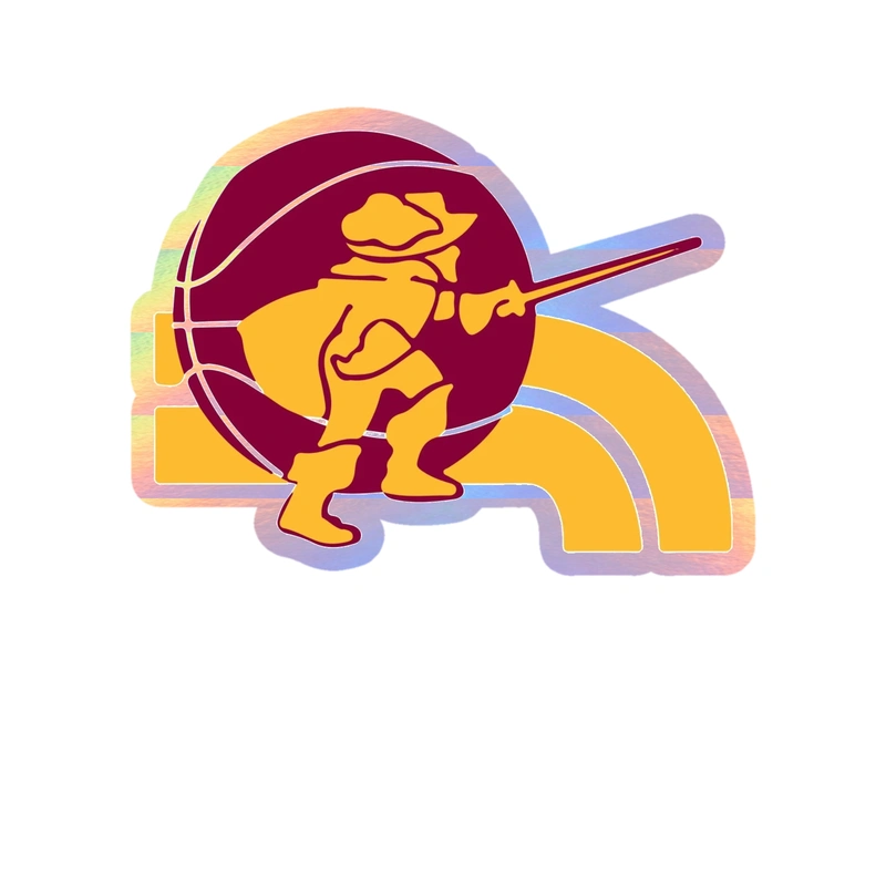 Cleveland Cavaliers - Image 1 - Holographic Vinyl Sticker - Custom Size