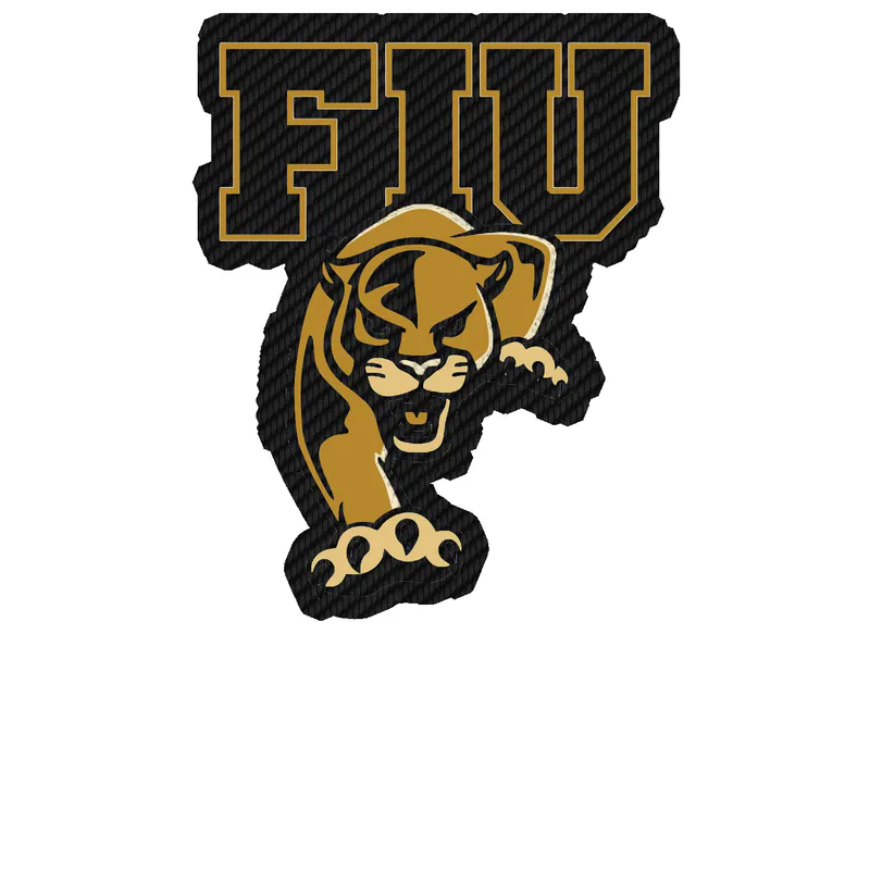 Florida International University - Image 1 - Carbon Fiber Vinyl Decal - Custom Size