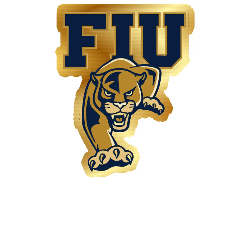 Florida International University - Image 1 - Gold Chrome Vinyl Decal - Custom Size