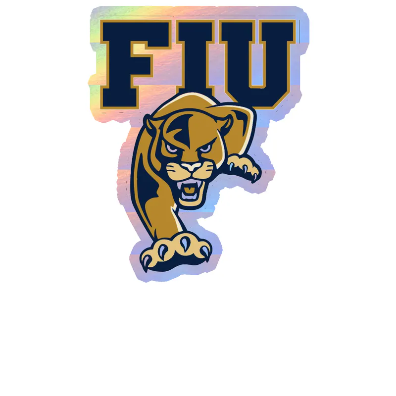 Florida International University - Image 1 - Holographic Vinyl Decal - Custom Size