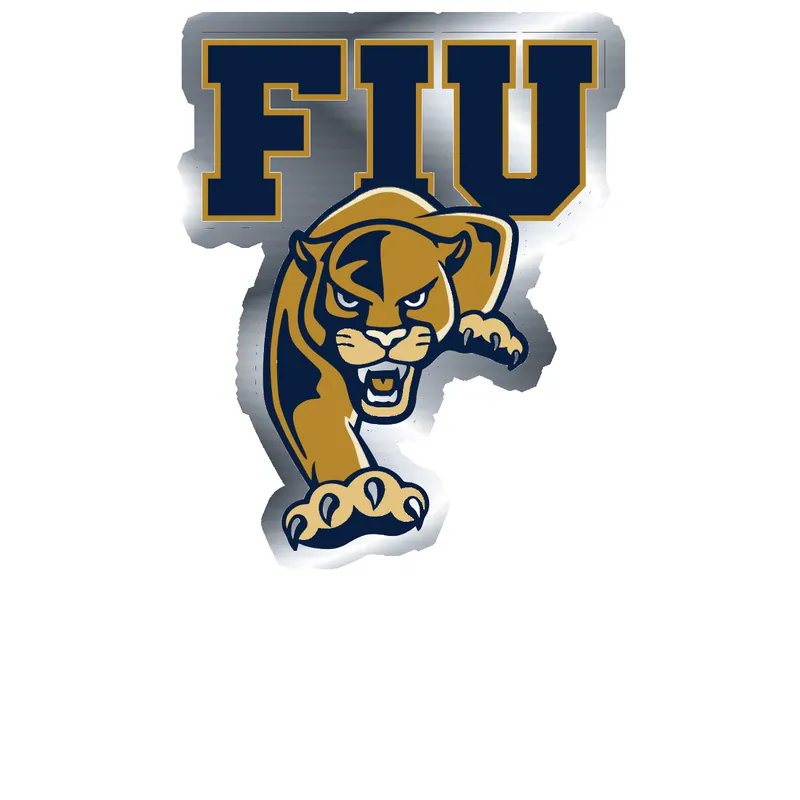 Florida International University - Image 1 - Silver Chrome Vinyl Decal - Custom Size